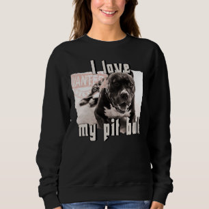 Sudadera Me encanta mi Bulldog de pozo