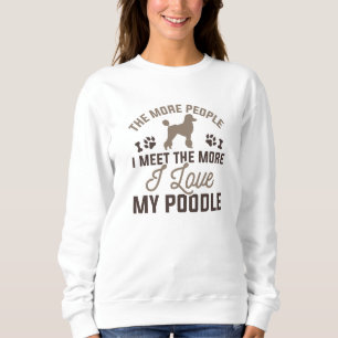 Sudadera Me encanta mi caniche