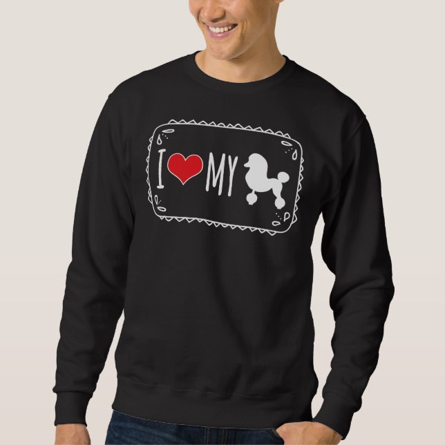 Sudadera Me encanta mi caniche (Anverso)