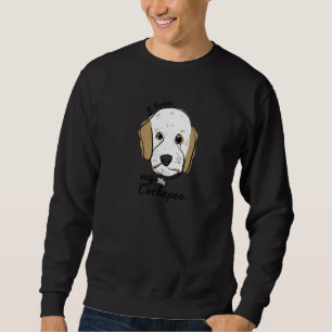 Sudadera Me encanta mi Cockapoos de una sola línea de arte