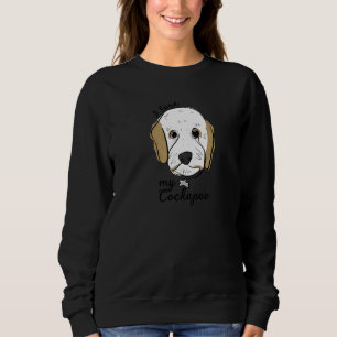 Sudadera Me encanta mi Cockapoos de una sola línea de arte 
