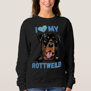 Sudadera Me encanta mi color de agua Rottweiler original 11