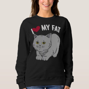Sudadera Me Encanta Mi Gato Gato Gato Gato Gato Gatito Fluf