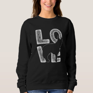 Sudadera Me encanta mi gráfico del tema del perro pastor al