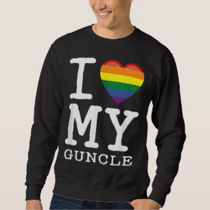 Sudadera Me Encanta Mi Gtío Gay Homosexual Arcoiris Sin Cor