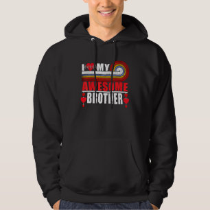 Sudadera Me Encanta Mi Hermano Increíble, Papá Mamá Hermana