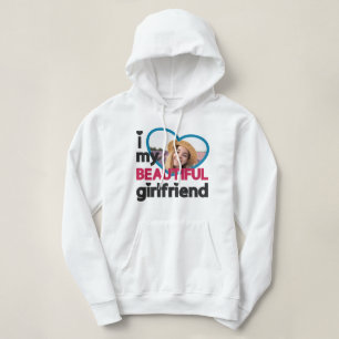 Sudadera Me encanta mi hermosa foto de personalizado de nov