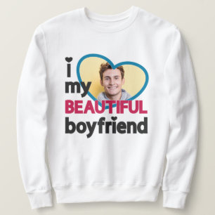 Sudadera Me encanta mi hermosa foto de personalizado de nov