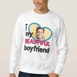 Sudadera Me encanta mi hermosa foto de personalizado de nov