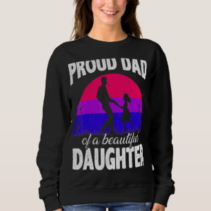 Sudadera Me Encanta Mi Hija Bisexual Orgullosa Mamá Papá Pa