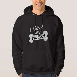 Sudadera Me Encanta Mi Husky Por El Papel De Perro Impresió