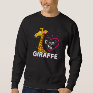 Sudadera Me encanta mi jirafa graciosa girafa