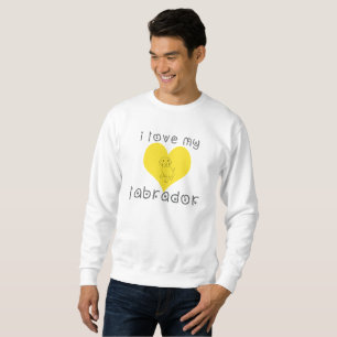 Sudadera me encanta mi labrador.