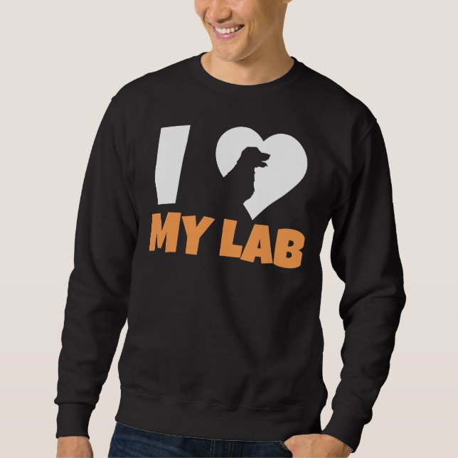 Sudadera Me encanta mi labrador 211 (Anverso)