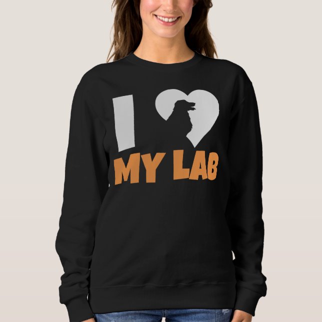 Sudadera Me encanta mi labrador 211 (Anverso)