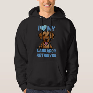 Sudadera ¡Me Encanta Mi Labrador Recuperador! Original de a