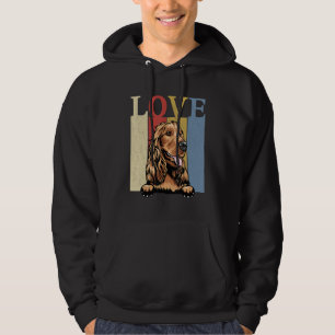 Sudadera Me Encanta Mi Madre Perro Retro Cocker Spaniel