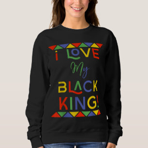 Sudadera me encanta mi novia king negro africano americano 