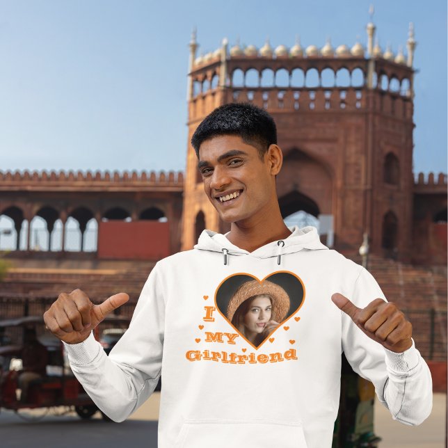 Sudadera Me encanta mi novia Personalizado personalizada. (Subido por el creador)