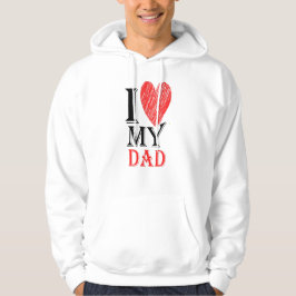 Sudadera Me Encanta Mi Papá Cute Simple Purview San Valentí