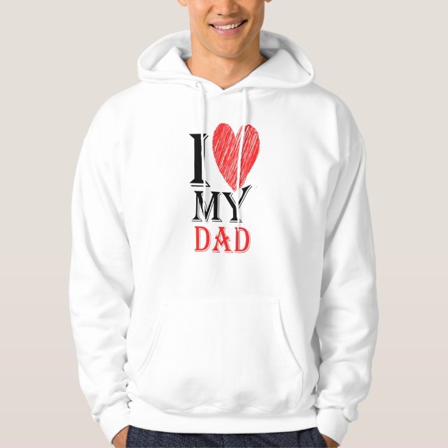 Sudadera Me Encanta Mi Papá Cute Simple Purview San Valentí (Anverso)