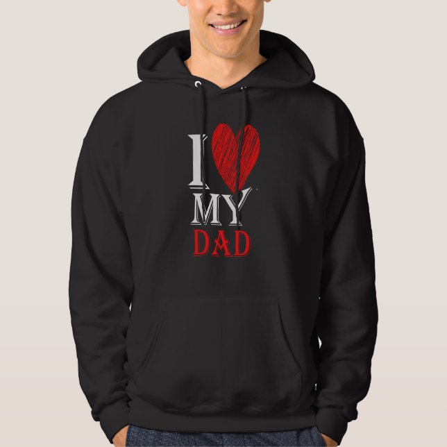Sudadera Me Encanta Mi Papá Cute Simple Purview San Valentí (Anverso)