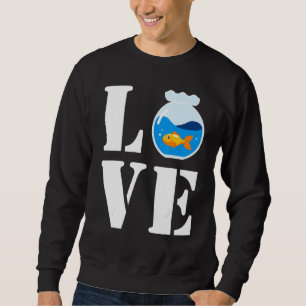 Sudadera Me Encanta Mi Pequeño Pescado Cuidadoso De Pescado