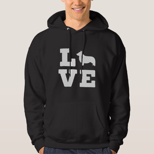 Sudadera Me Encanta Mi Perro Animal Corgi (Anverso)