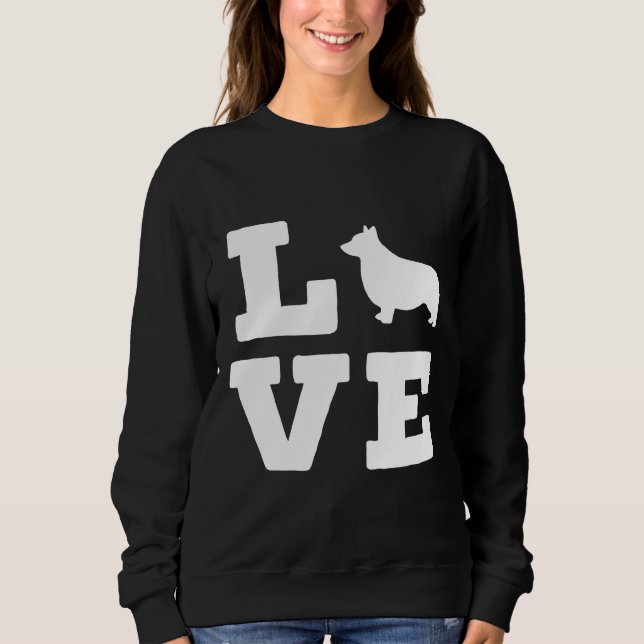 Sudadera Me Encanta Mi Perro Animal Corgi (Anverso)