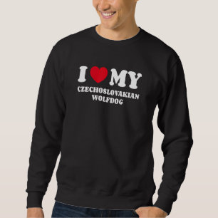 Sudadera Me encanta mi perro lobo checoslovaco