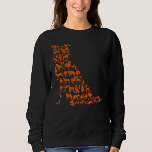 Sudadera Me Encanta Mi Perro Perro Cute Mamá Y Perros De Pe