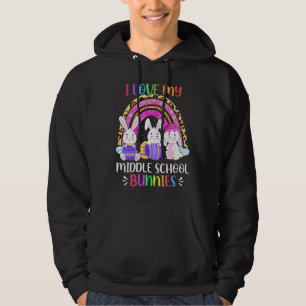 Sudadera Me Encanta Mi Profesor Bunny Egg De La Escuela Med