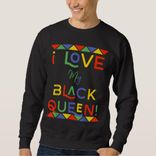 Sudadera me encanta mi reina negra novio afroamericano g