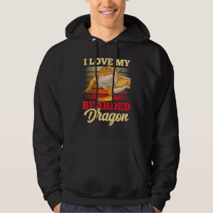 Sudadera Me Encanta Mi Reptil Mascota Dragón Con Cabeza
