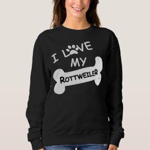 Sudadera Me Encanta Mi Rottweiler Por Los Amantes Del Perro