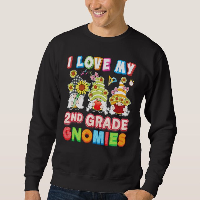 Sudadera Me Encanta Mi Segundo Té Estudiantil De Segundo Gr (Anverso)