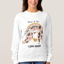 Me Encanta Mooo Cute Cow Personalizado Regalo