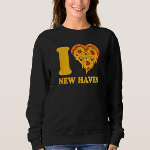 Sudadera Me Encanta New Haven Connecticut Pizza I Heart New