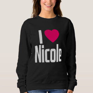 Sudadera Me encanta Nicole Pink Heart I Heart Nicole