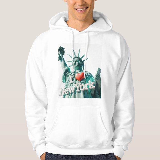Sudadera Me encanta Nueva York (Anverso)