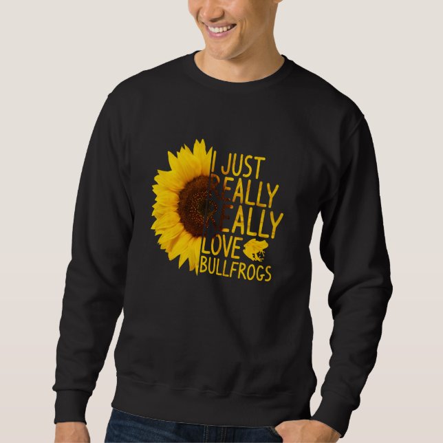 Sudadera Me Encanta Realmente El Toad Sunfl De Las Francas (Anverso)