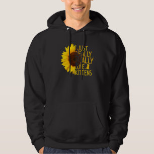 Sudadera Me Encanta Realmente Gatitos Hombres Gatitos Sunfl