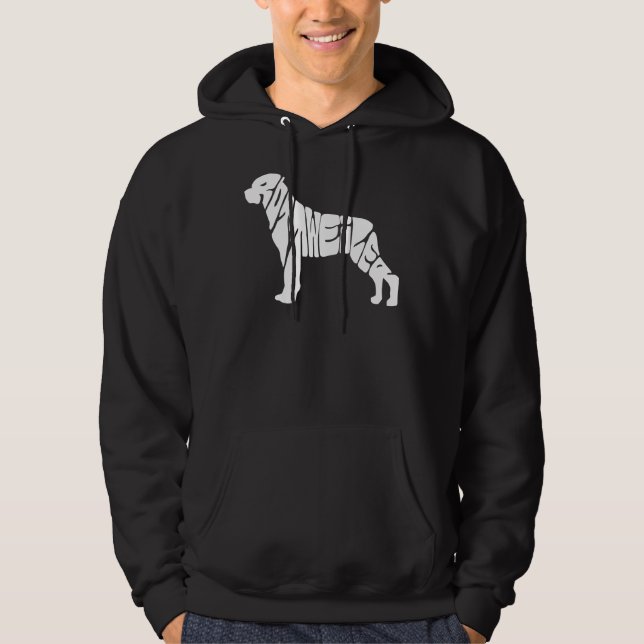 Sudadera Me encanta Rottweiler 25 (Anverso)