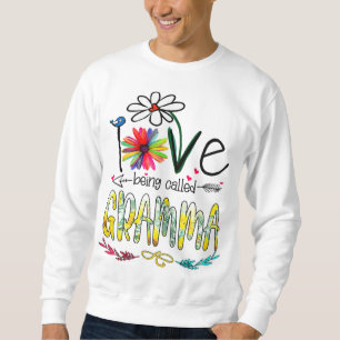 Sudadera Me Encanta Ser Llamada Gramma Sunflower Funny Madr