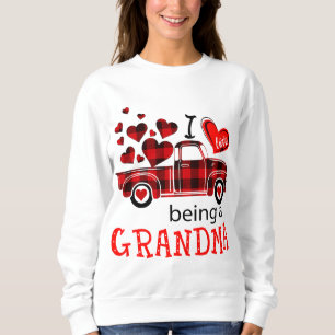 Sudadera Me encanta ser una camioneta roja de la abuela