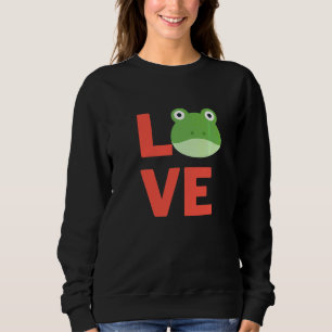 Sudadera Me Encanta Sonreír Rana Mascotas Anfibios Y Anima