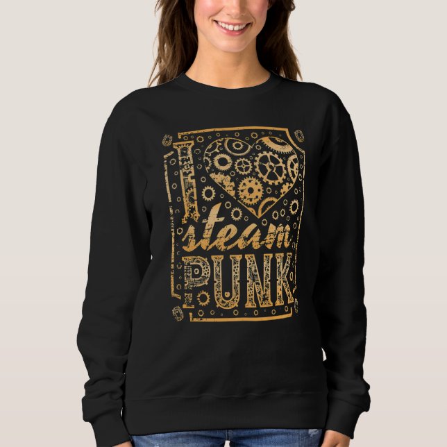 Sudadera Me encanta Steampunk (Anverso)