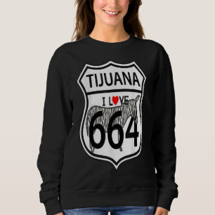 Sudadera me encanta tijuana 664 zebra burro donkey méxico