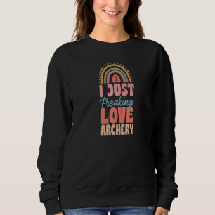 Sudadera Me Encanta Totalmente Arquería Bohemio Arcoíris Te