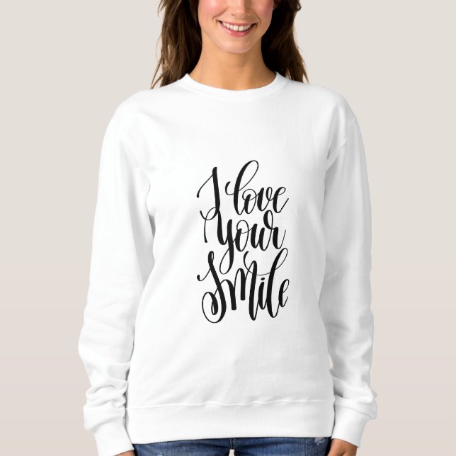 Sudadera Me encanta tu sonrisa (Anverso)